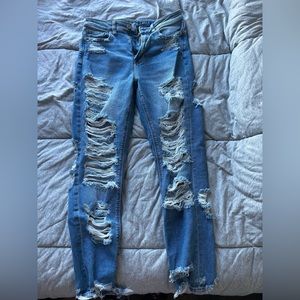 American Eagle Ripped Mom Jeans